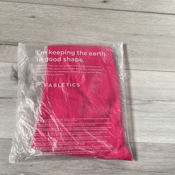 Fabletics Sync Seamless High-Waisted Perforated 7/8 Legging Plush Pink M NWT pkg - Picture 6 of 6